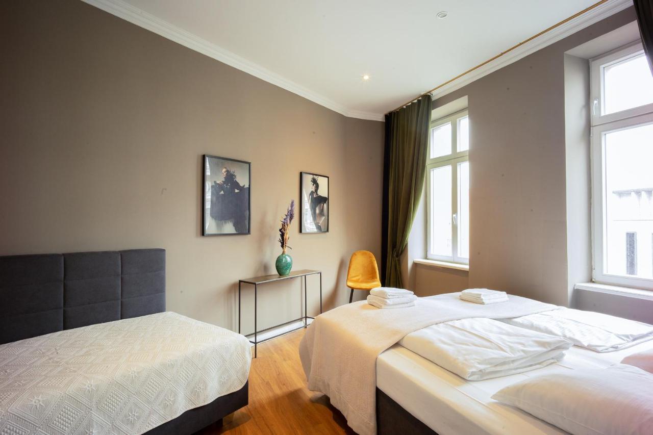 Leipzig-Suites No.12 4 Zimmer Apartment Und Balkon Esterno foto